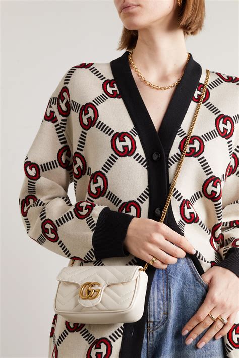 white gucci super mini marmont|Gucci super mini shoulder bag.